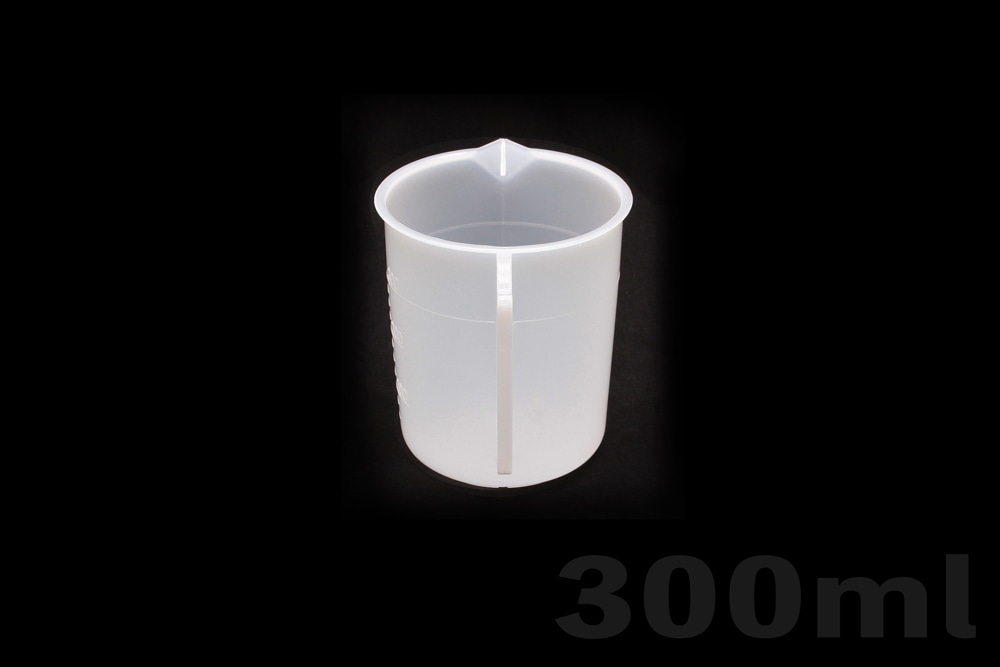 ニッコー・ハンセン ポリエチレンビーカー 300mL 片手付 目盛付 1個 (ご注文単位1個)【直送品】