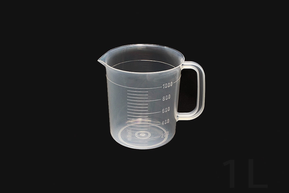 三宝 PPビーカー 1L 手付 目盛付 1個 (ご注文単位1個)【直送品】