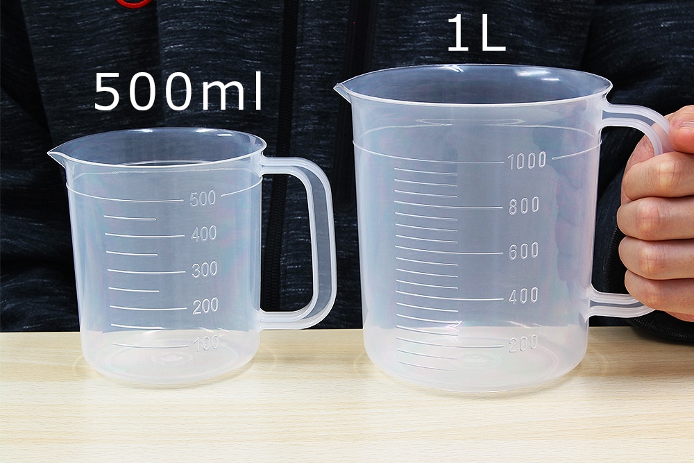 三宝 PPビーカー 1L 手付 目盛付 1個 (ご注文単位1個)【直送品】