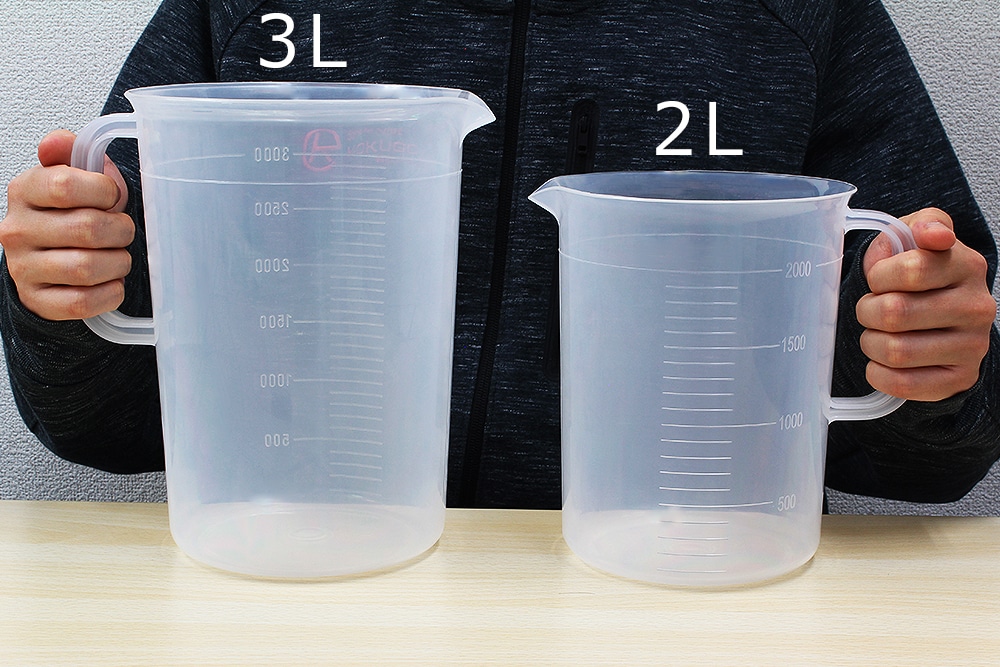 三宝 PPビーカー 2L 手付 目盛付 1個 (ご注文単位1個)【直送品】