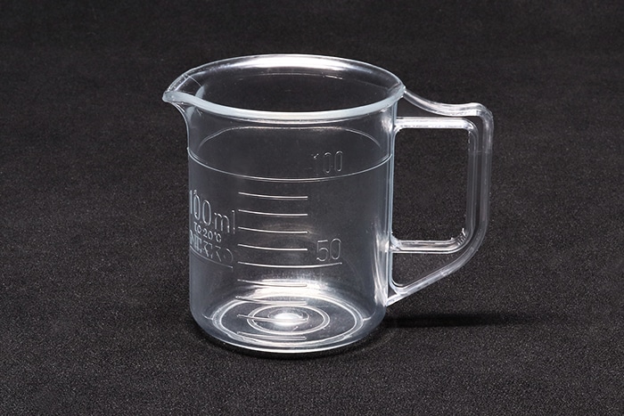 ニッコー・ハンセン TPXビーカー 100mL 手付 目盛付 1個 (ご注文単位1個)【直送品】