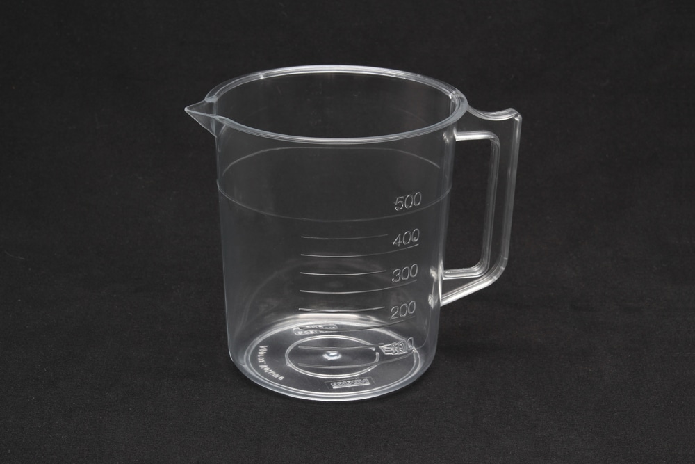 ニッコー・ハンセン TPXビーカー 500mL 手付 目盛付 1個 (ご注文単位1個)【直送品】