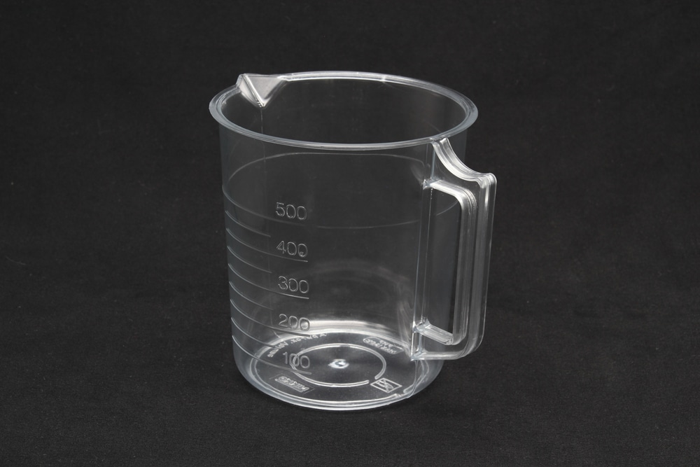 ニッコー・ハンセン TPXビーカー 500mL 手付 目盛付 1個 (ご注文単位1個)【直送品】