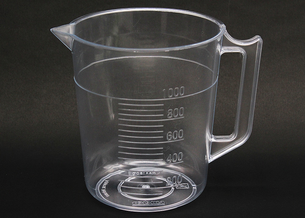 ニッコー・ハンセン TPXビーカー 1L 手付 目盛付 1個 (ご注文単位1個)【直送品】