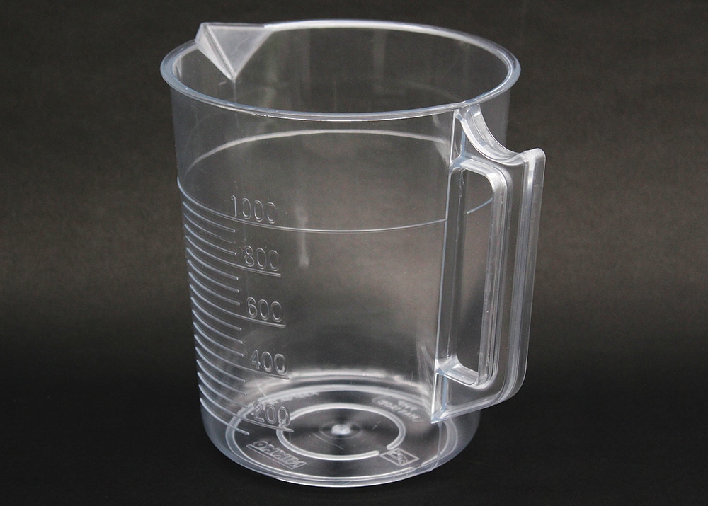 ニッコー・ハンセン TPXビーカー 1L 手付 目盛付 1個 (ご注文単位1個)【直送品】