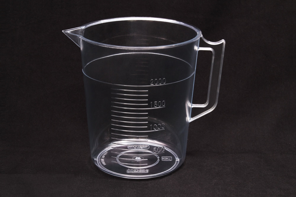 ニッコー・ハンセン TPXビーカー 2L 手付 目盛付 1個 (ご注文単位1個)【直送品】