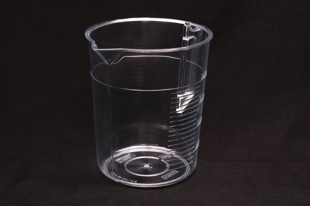 ニッコー・ハンセン TPXビーカー 2L 手付 目盛付 1個 (ご注文単位1個)【直送品】