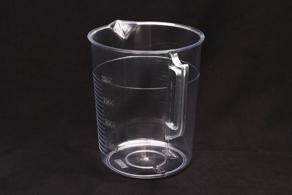 ニッコー・ハンセン TPXビーカー 2L 手付 目盛付 1個 (ご注文単位1個)【直送品】