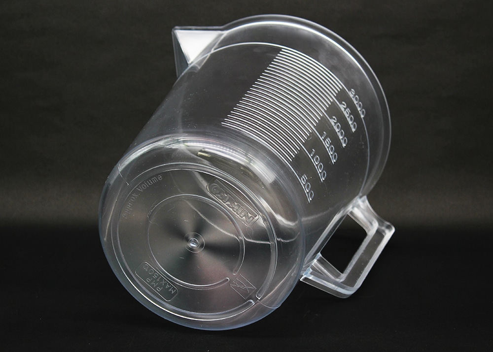 ニッコー・ハンセン TPXビーカー 3L 手付 目盛付 1個 (ご注文単位1個)【直送品】