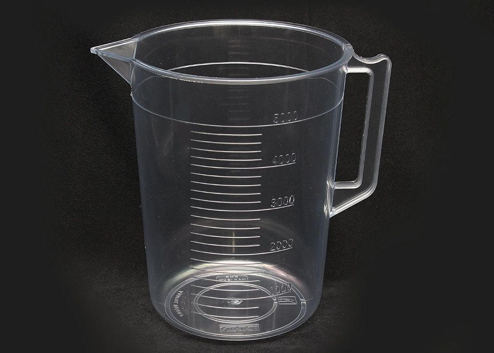 ニッコー・ハンセン TPXビーカー 5L 手付 目盛付 1個 (ご注文単位1個)【直送品】