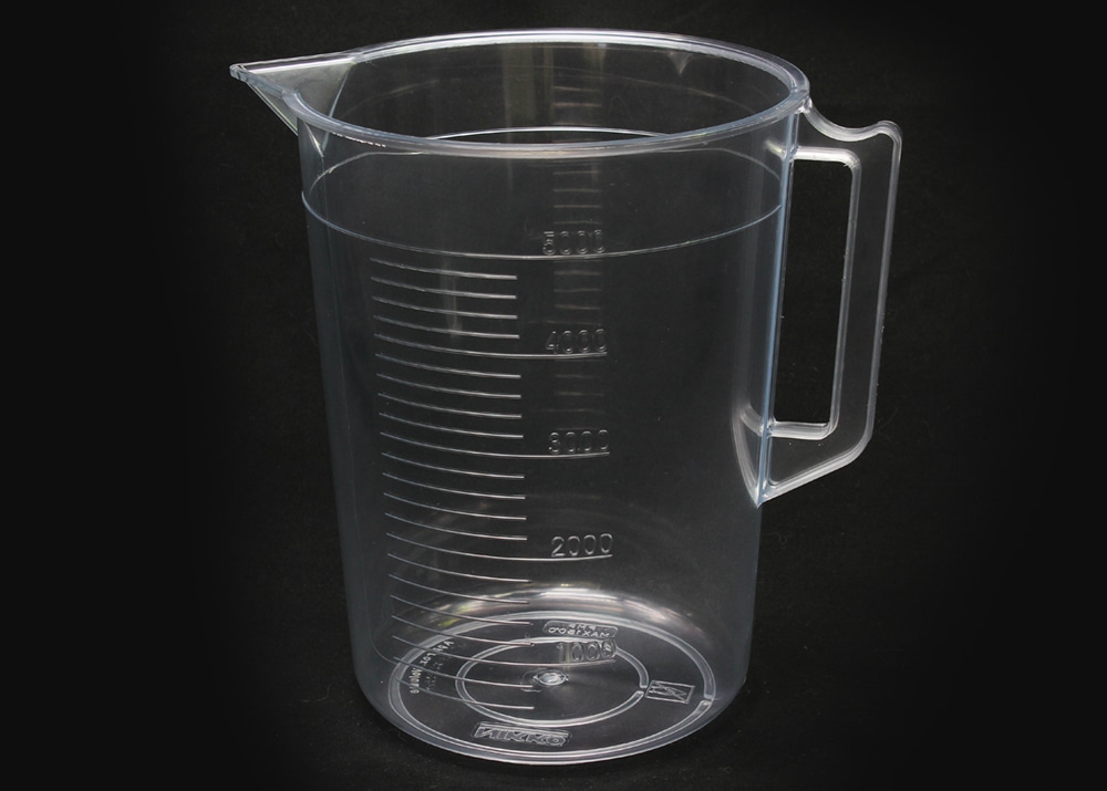 ニッコー・ハンセン TPXビーカー 5L 手付 目盛付 1個 (ご注文単位1個)【直送品】