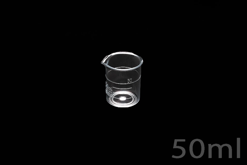 ニッコー・ハンセン TPXビーカー 50mL 手なし 目盛付 1個 (ご注文単位1個)【直送品】