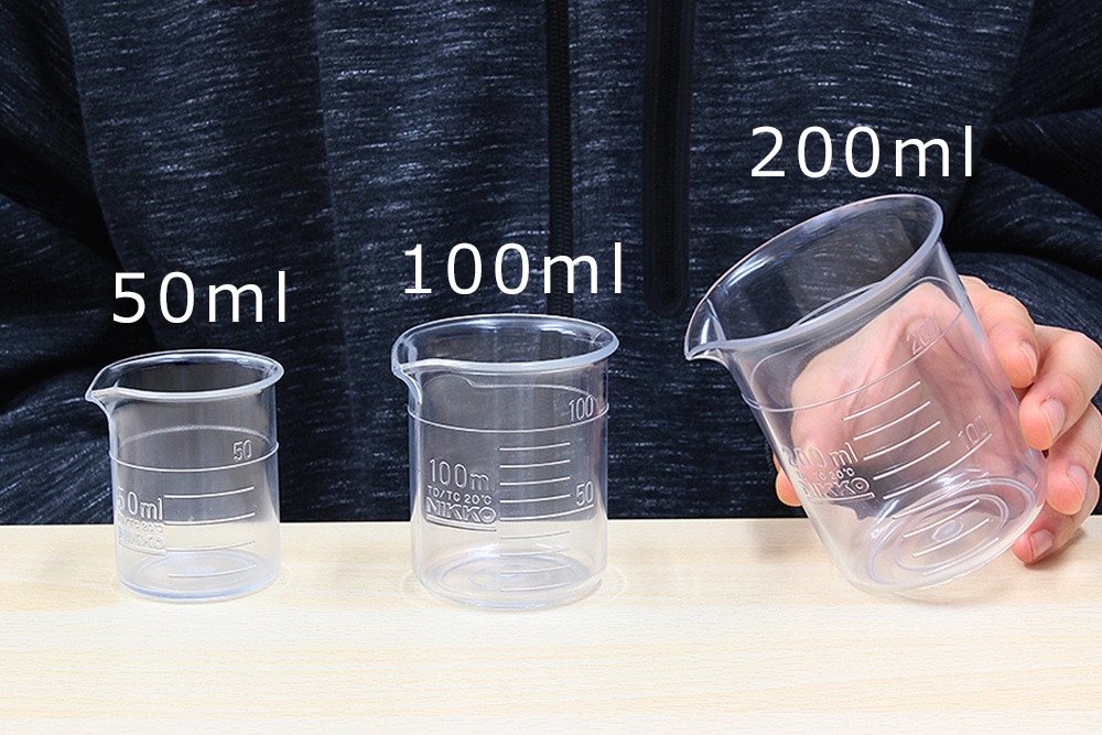 ニッコー・ハンセン TPXビーカー 200mL 手なし 目盛付 1個 (ご注文単位1個)【直送品】