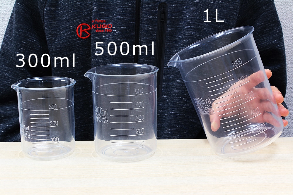 ニッコー・ハンセン TPXビーカー 500mL 手なし 目盛付 1個 (ご注文単位1個)【直送品】