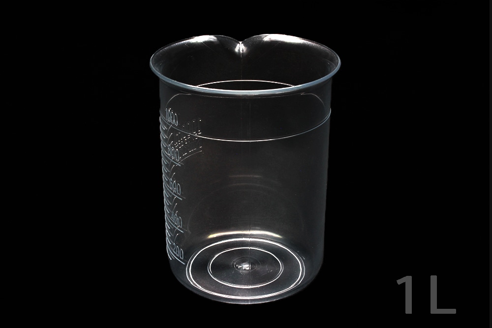 ニッコー・ハンセン TPXビーカー 1L 手なし 目盛付 1個 (ご注文単位1個)【直送品】