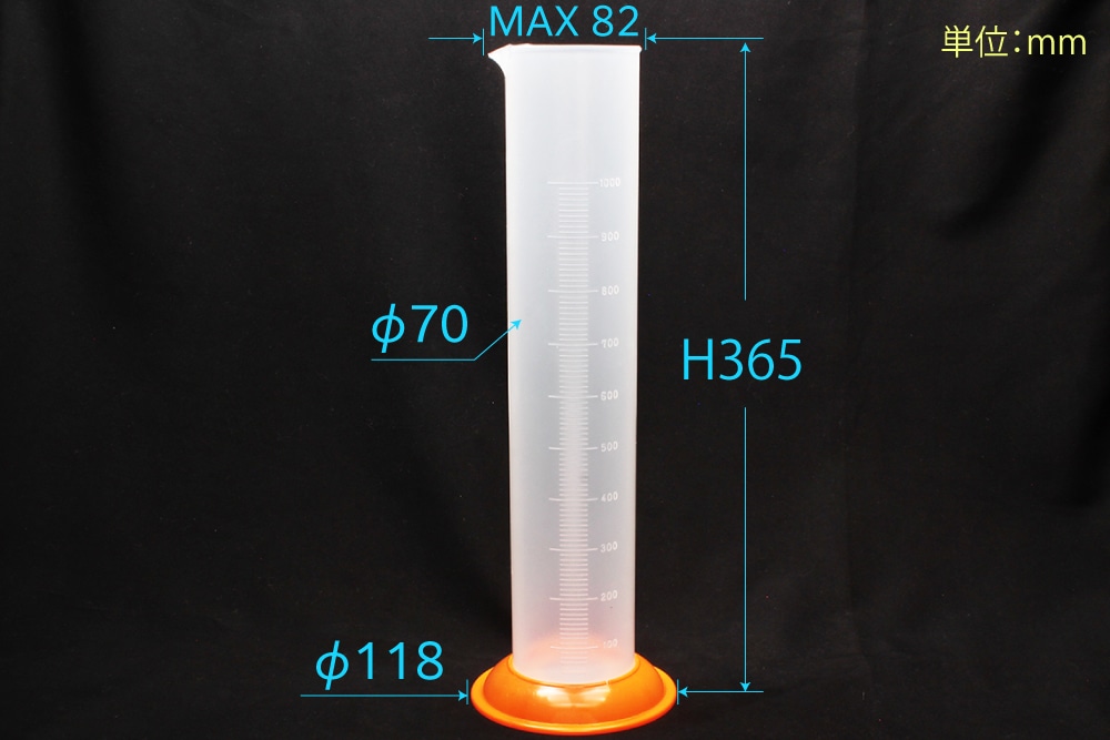 日本メデカルサイエンス PPメスシリンダー 1L 1本 (ご注文単位1本)【直送品】