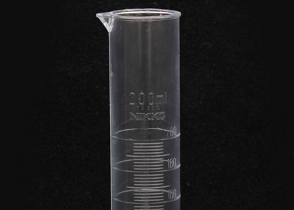 ニッコー・ハンセン TPXメスシリンダー 200mL 1本 (ご注文単位1本)【直送品】