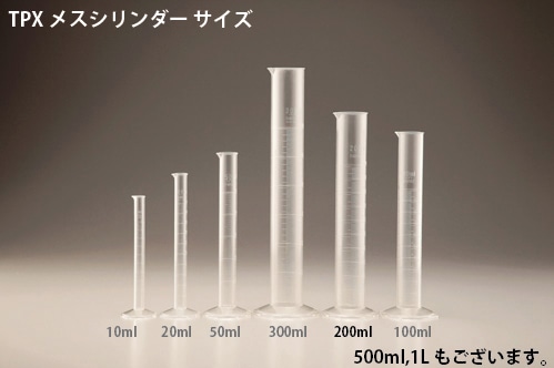ニッコー・ハンセン TPXメスシリンダー 200mL 1本 (ご注文単位1本)【直送品】