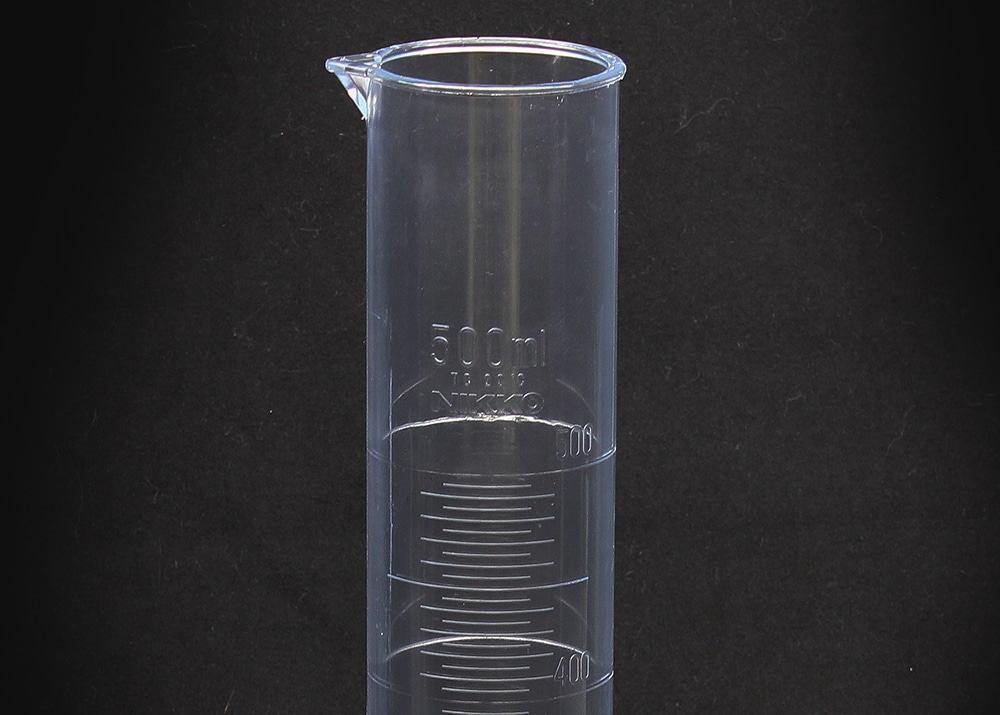 ニッコー・ハンセン TPXメスシリンダー 500mL 1本 (ご注文単位1本)【直送品】