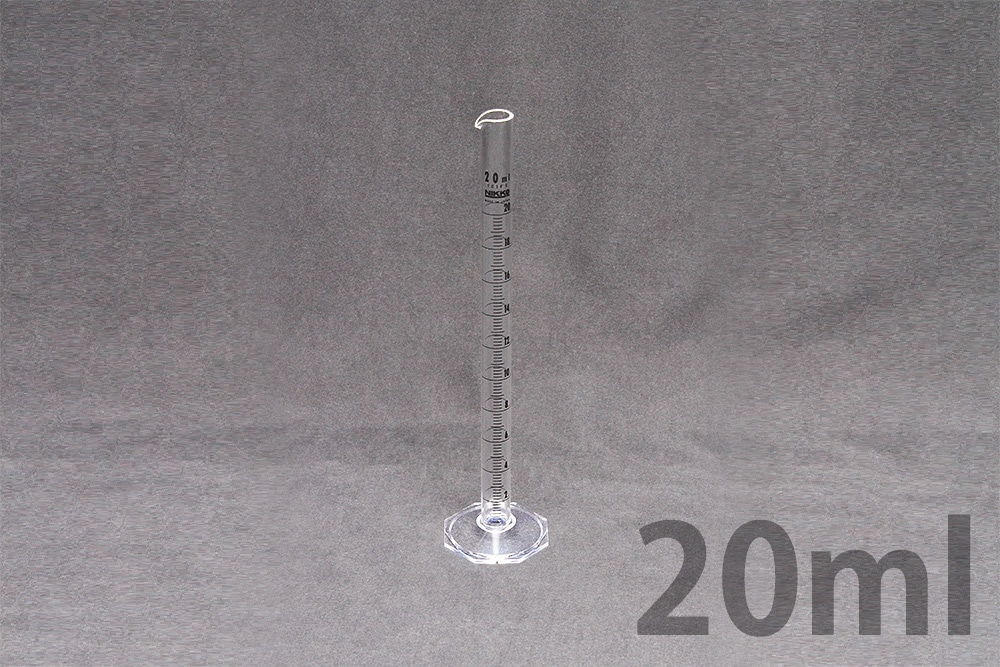 ニッコー・ハンセン PMMAケミカルメスシリンダー  20mL 1本 (ご注文単位1本)【直送品】