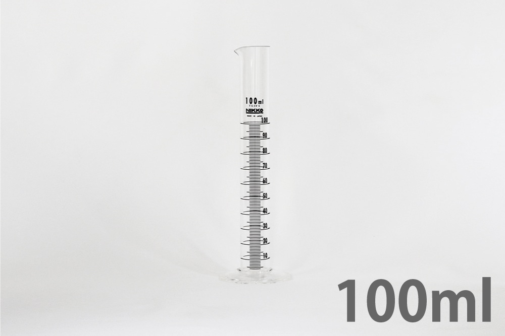 ニッコー・ハンセン PMMAケミカルメスシリンダー 100mL 1本 (ご注文単位1本)【直送品】