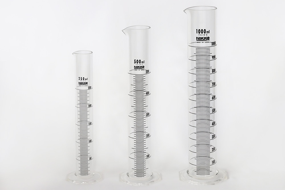 ニッコー・ハンセン PMMAケミカルメスシリンダー 500mL 1本 (ご注文単位1本)【直送品】