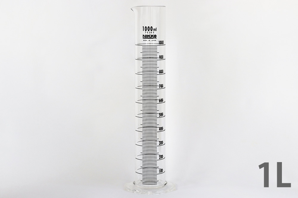 ニッコー・ハンセン PMMAケミカルメスシリンダー 1L 1本 (ご注文単位1本)【直送品】