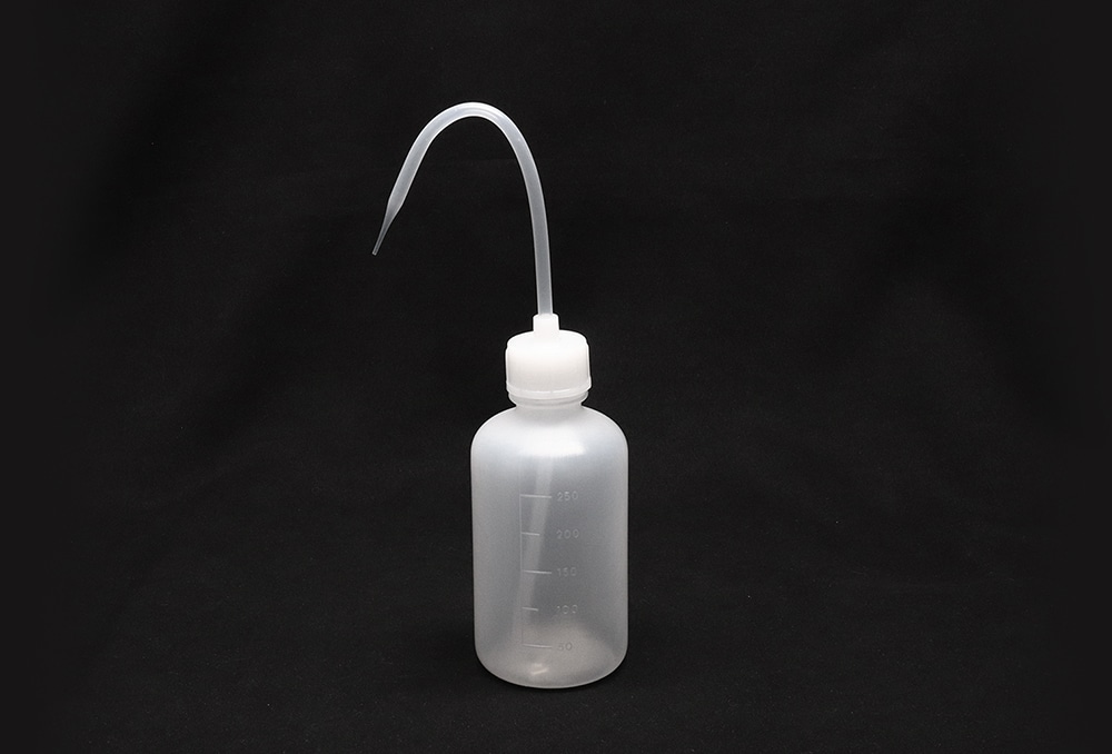 PE洗浄瓶(細口タイプ)  250mL ラベルなし 1本 (ご注文単位1本)【直送品】