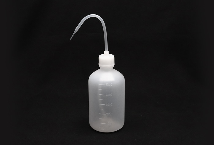 PE洗浄瓶(細口タイプ)  500mL ラベルなし 1本 (ご注文単位1本)【直送品】
