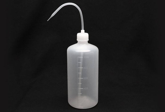 PE洗浄瓶(細口タイプ) 1000mL ラベルなし 1本 (ご注文単位1本)【直送品】