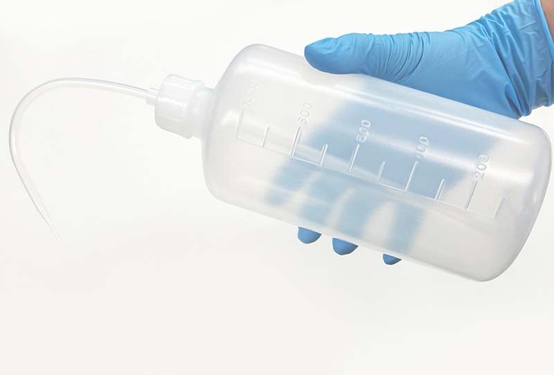 PE洗浄瓶(細口タイプ) 1000mL ラベルなし 1本 (ご注文単位1本)【直送品】
