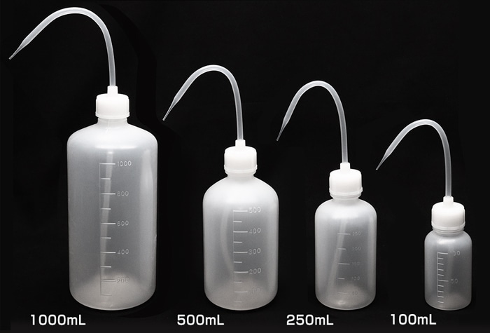 PE洗浄瓶(細口タイプ) 1000mL ラベルなし 1本 (ご注文単位1本)【直送品】