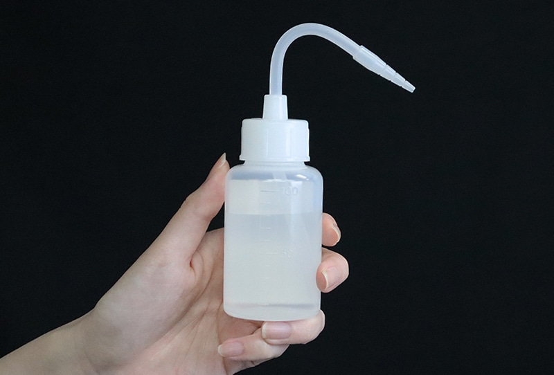 安元化成 NT洗浄瓶 100mL ラベル付 1本 (ご注文単位1本)【直送品】