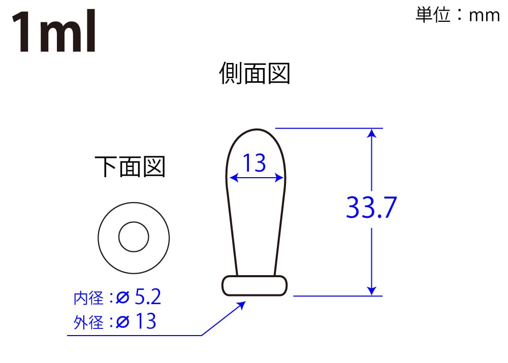 コクゴ 赤乳首 大阪型 1mL 1個 (ご注文単位1個)【直送品】