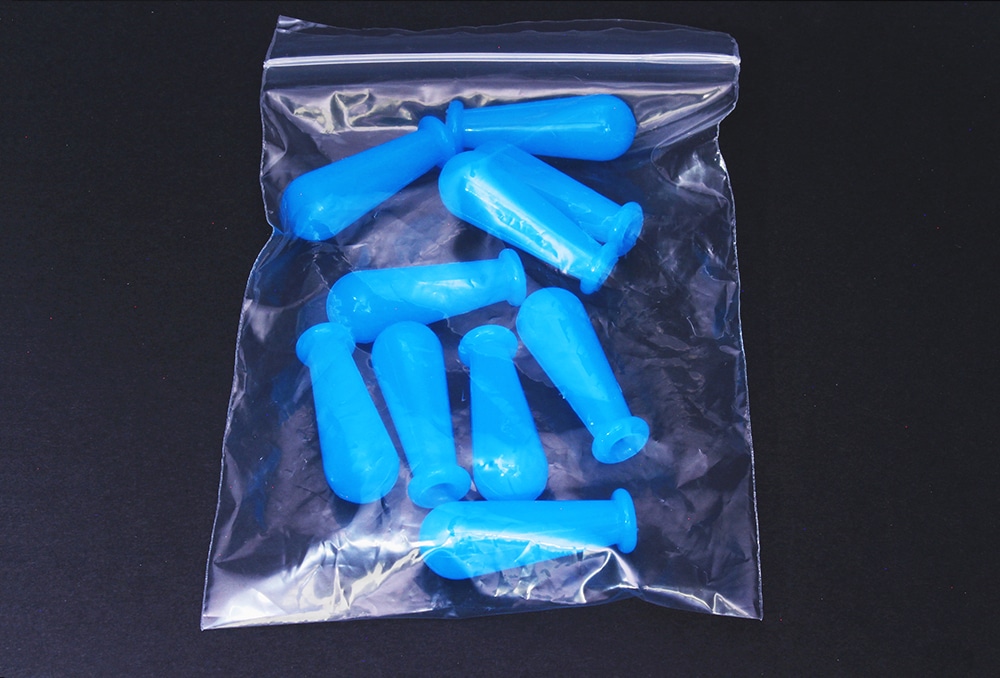 神田ゴム化学 シリコーンカラー乳首 1mL ブルー （10ヶ入) 1個 (ご注文単位1個)【直送品】