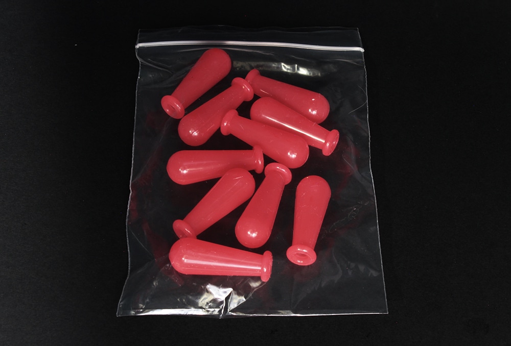 神田ゴム化学 シリコーンカラー乳首 1mL レッド （10ヶ入) 1個 (ご注文単位1個)【直送品】