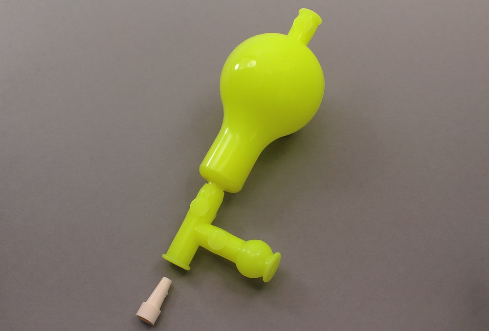 神田ゴム化学 カラーシリコン安全ピペッター 黄 1個 (ご注文単位1個)【直送品】