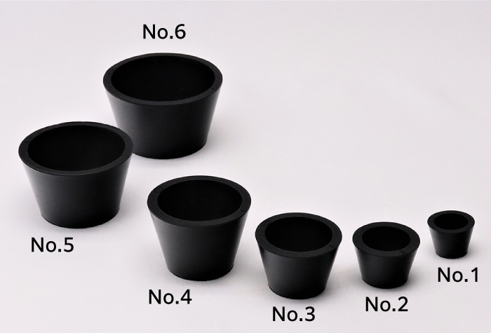 ゴムアダプター(合成ゴム製) 6個1組 1組 (ご注文単位1組)【直送品】