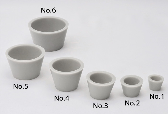 ゴムアダプター(シリコーンゴム製) 6個1組 1組 (ご注文単位1組)【直送品】