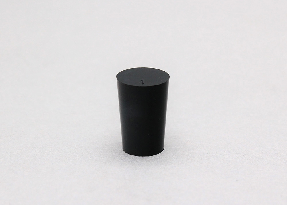 フッ素ゴム栓 No1 15mm×12mm×22Hmm 1個 (ご注文単位1個)【直送品】