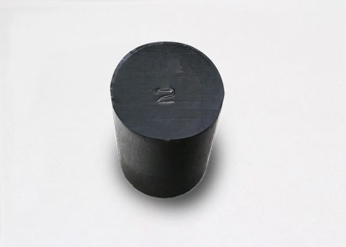 フッ素ゴム栓 No2 16mm×14mm×22.5Hmm 1個 (ご注文単位1個)【直送品】