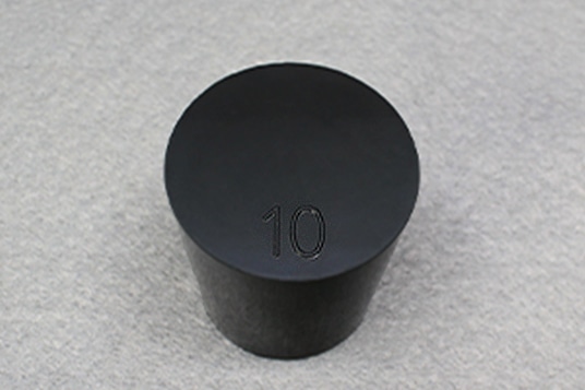 フッ素ゴム栓 No10 32mm×27mm×34Hmm 1個 (ご注文単位1個)【直送品】