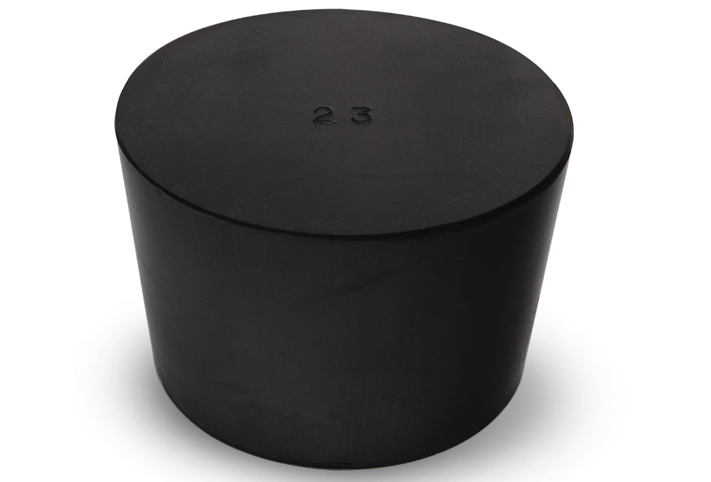 コクゴ 天然ゴム栓 黒 No23 67.5mm×60.5mm×45Hmm 1個 (ご注文単位1個)【直送品】