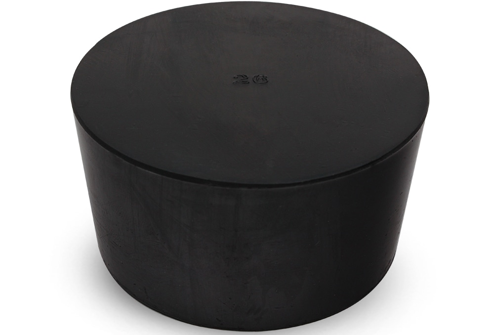 コクゴ 天然ゴム栓 黒 No26 77.5mm×71mm×42Hmm 1個 (ご注文単位1個)【直送品】