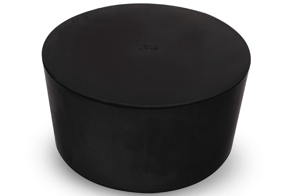 コクゴ 天然ゴム栓 黒 No29 86.5mm×81mm×45Hmm 1個 (ご注文単位1個)【直送品】