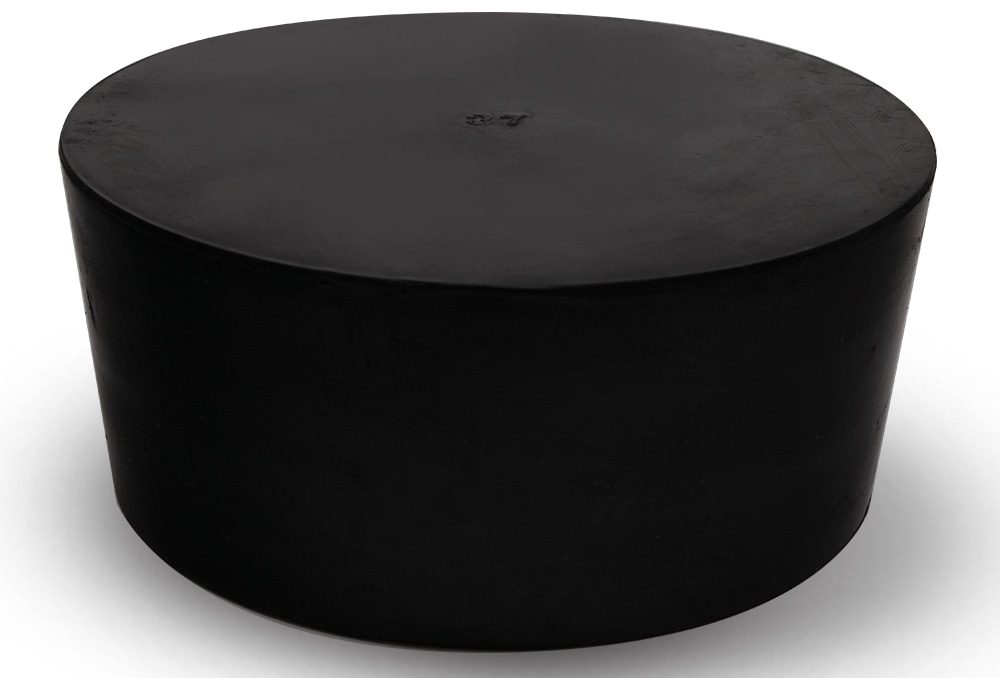 コクゴ 天然ゴム栓 黒 No37 114mm×105.5mm×50Hmm 1個 (ご注文単位1個)【直送品】