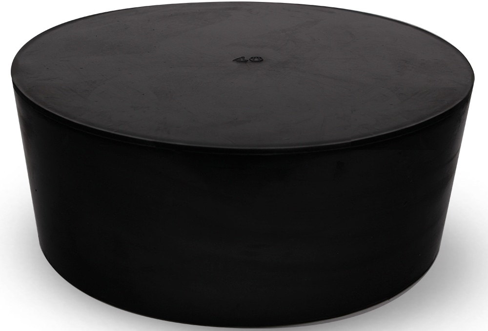 コクゴ 天然ゴム栓 黒 No40 125mm×115mm×50Hmm 1個 (ご注文単位1個)【直送品】