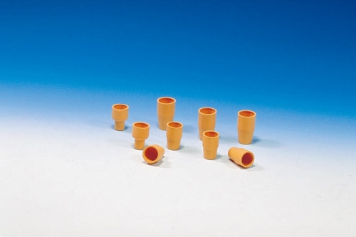 オレンジW栓「天然ゴム」 K-15 (16mm試験管用:1ヶ) 1個 (ご注文単位1個)【直送品】