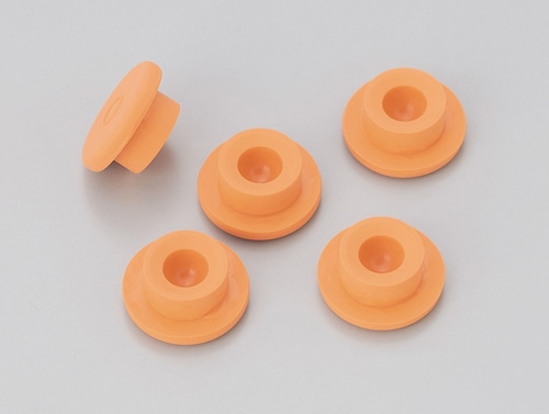 ワクチン栓（オレンジ） φ19.5mm×φ13mm×8.5Hmm 1個 (ご注文単位1個)【直送品】