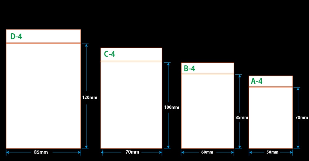 ユニパック(透明)A-4 70×50mm 0.04mm厚(100枚入) 1個 (ご注文単位1個)【直送品】